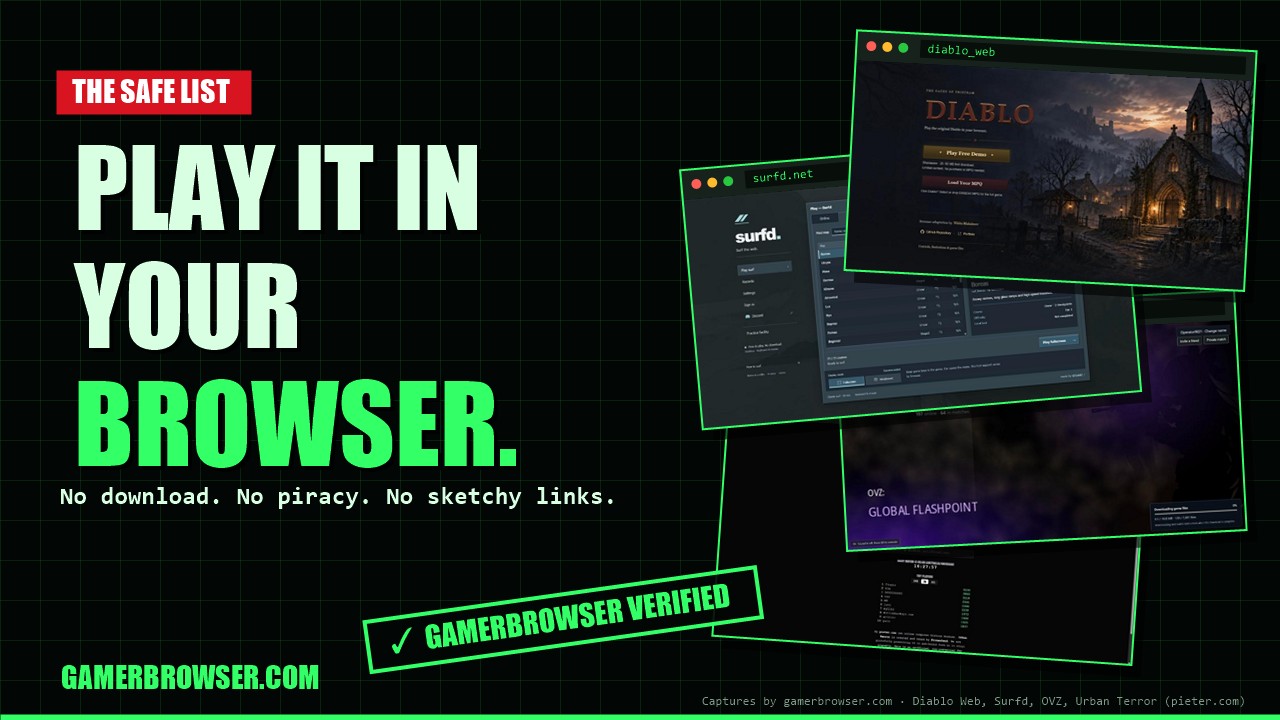 Play it in your browser: the safe list
