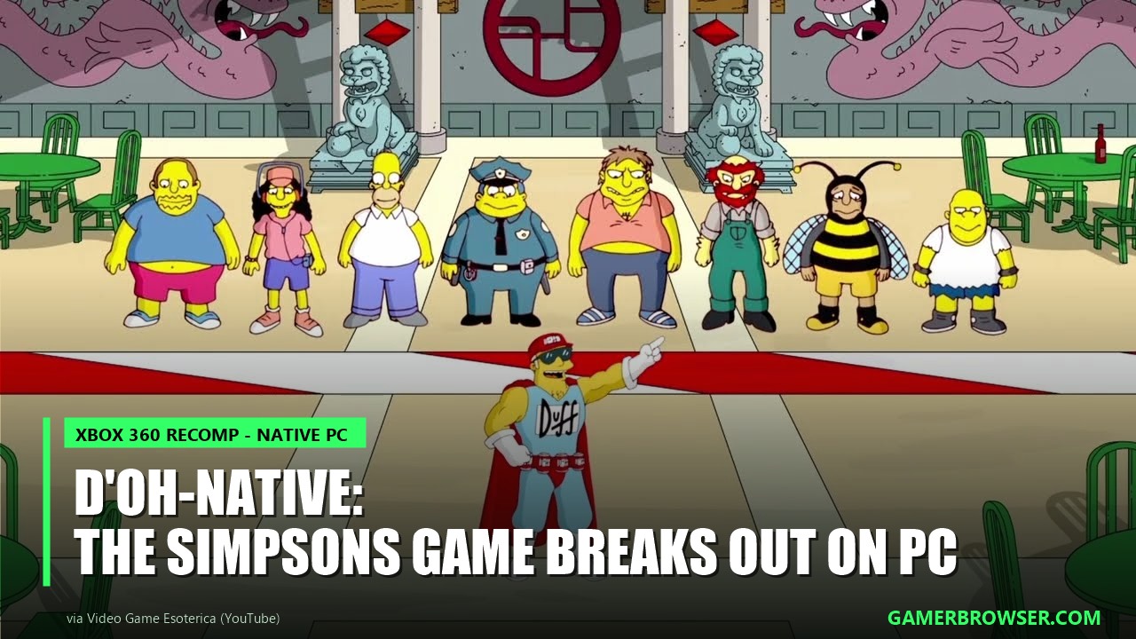The Simpsons Game Recompiled v0.0.6.5