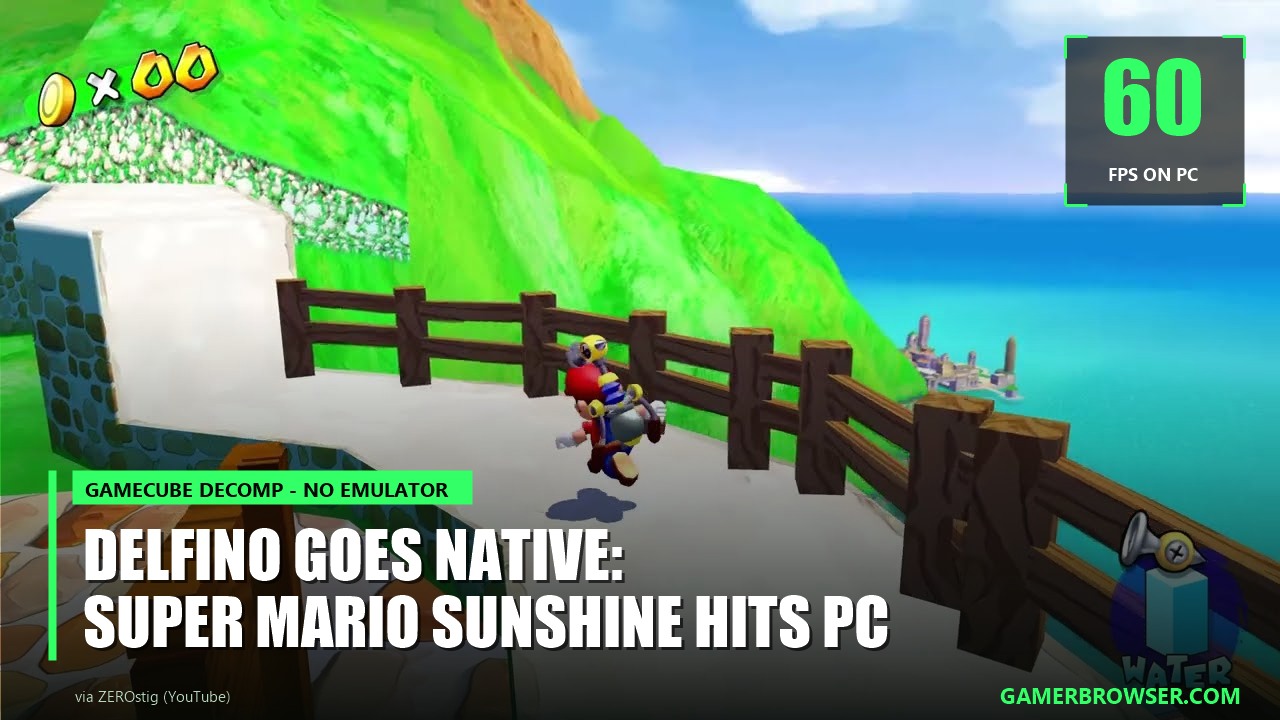 Super Mario Sunshine native PC port (Windows and Linux)