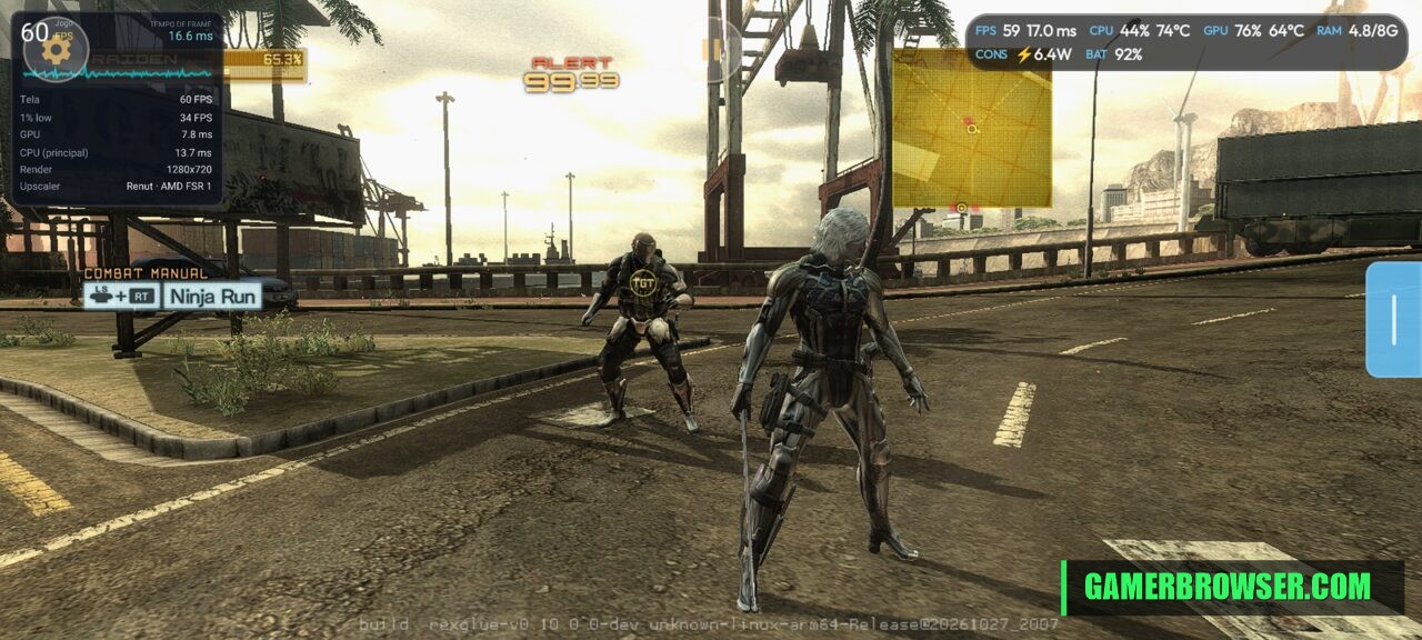 Zandatsu: Metal Gear Rising: Revengeance runs natively on Android via static recompilation